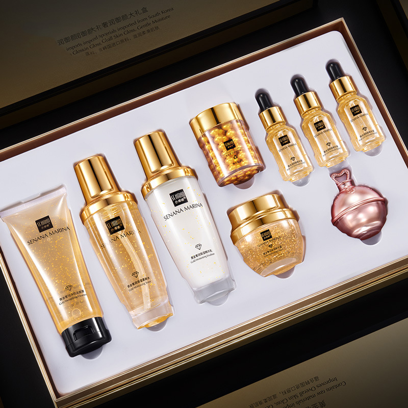 Luxury Skincare Cleanser - Set Perawatan Kulit Emas 24K Wanita