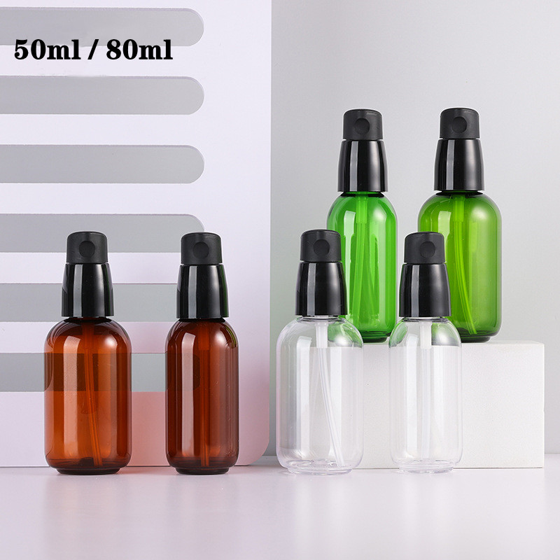 Luxury Skincare Cleanser - Botol Plastik PET Hijau Bening Coklat