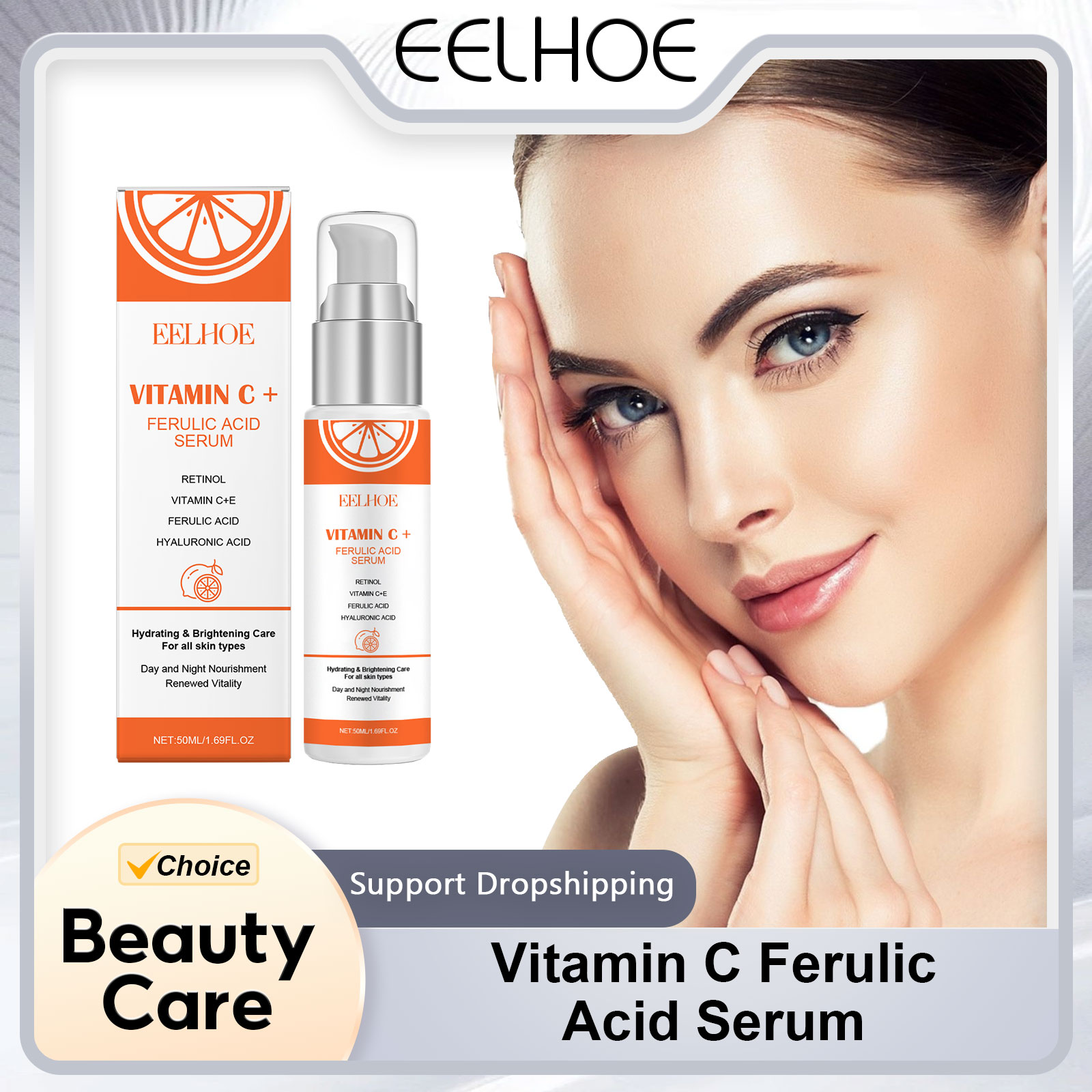 The Ordinary Serum Hyaluronic Acid - EELHOE Serum Vitamin C E, asam
