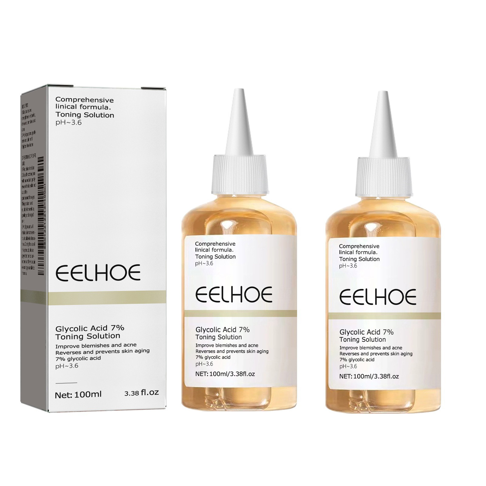 The Ordinary Serum Hyaluronic Acid - Asam Glikolat 7% Solusi Toning Penghilang