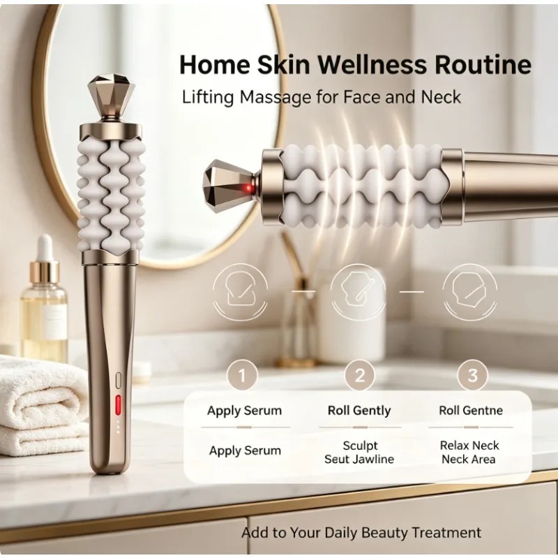 Tongkat Pijat Wajah dan Leher  - Luxury Skincare Treatments ulasan dan harga