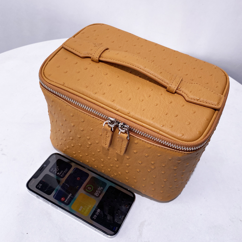 Tas Makeup Kulit Sapi Motif Bu - Luxury Skincare Packaging Wholesale ulasan dan harga